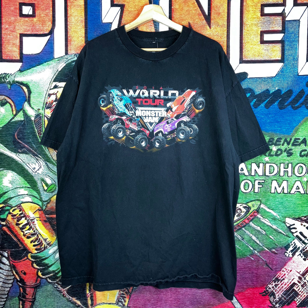 2014 Monster Jam World Tour Graphic Tee Size 2XL