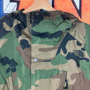 The North Face Camo Zip Up Windbreaker Jacket Size S