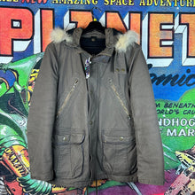 Load image into Gallery viewer, Y2K PPFM Fur Hooded Coat Size Medium
