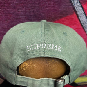 Supreme NY Pigment Print S Embroidered Logo Sage Green Hat Size OS
