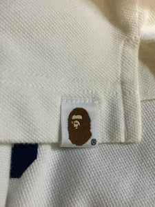 Bape White Polo Shirt Size XL