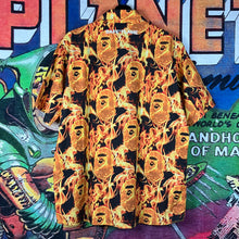 Load image into Gallery viewer, Bape Flame Open Collar Shirt Size XL
