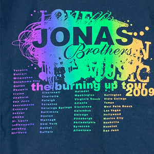 2009 Jonas Brothers The Burning Up Tour Tee Size S