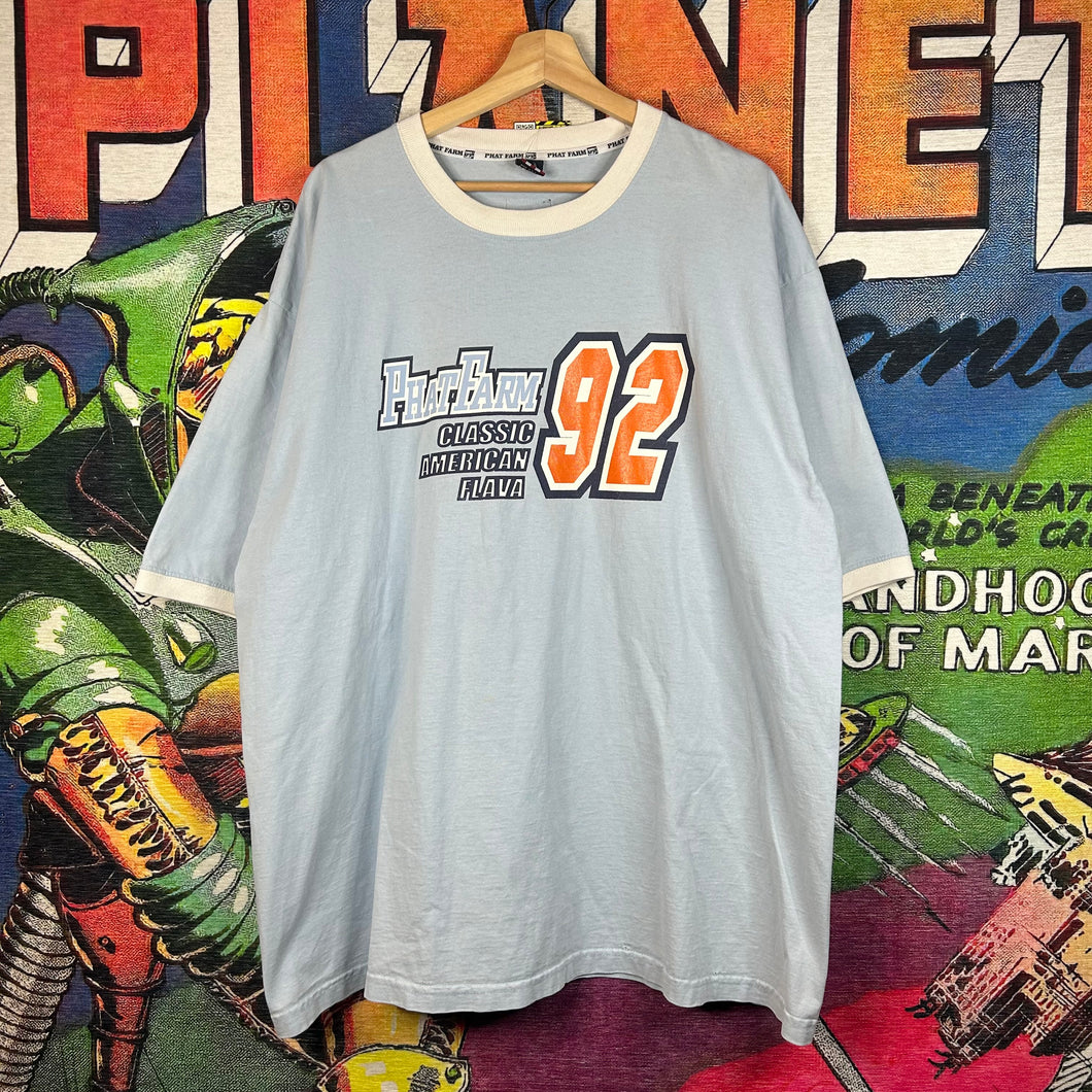 Y2K Phat Farm Ringer Tee Size XL