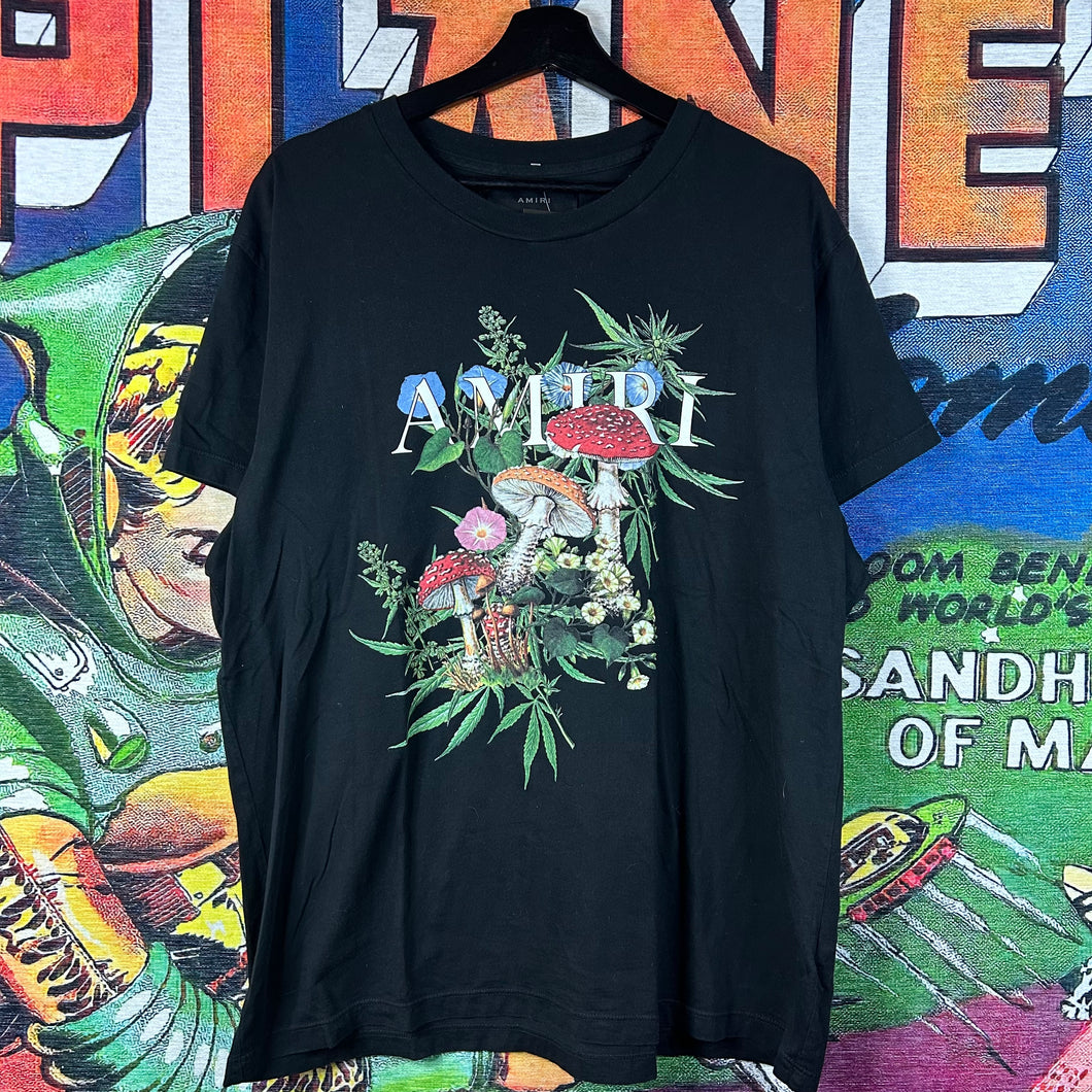 Amiri Marijuana & Mushrooms Tee Size Large