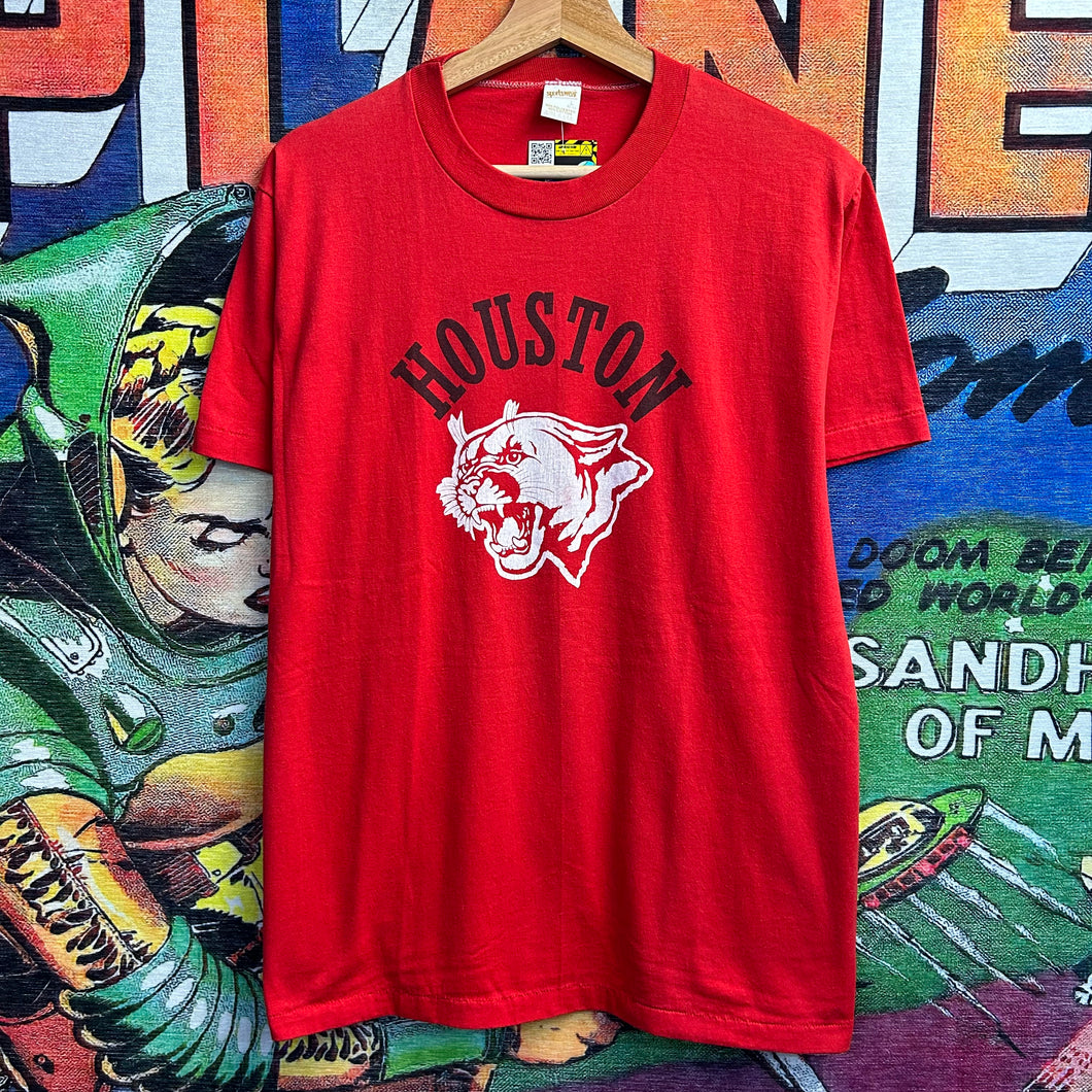 Vintage 80’s Houston Cougars College Tee Size Large