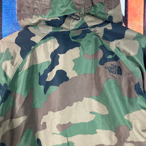 The North Face Camo Zip Up Windbreaker Jacket Size S