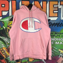 Load image into Gallery viewer, Supreme Champion Pink Satin Hoodie Size Large
