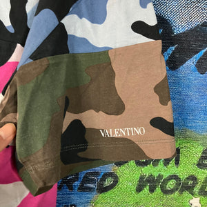 Valentino Multi Camo Tee Size XL