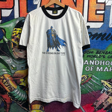 Load image into Gallery viewer, Y2K Batman Strong Silent 6 Flags Ringer Tee Size XL
