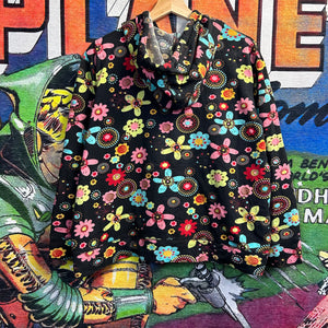 Y2K Flower Zip Up Jacket Size XL Womens