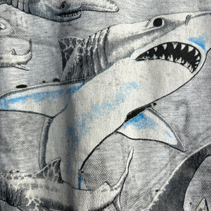 All Over Print Shark Tee Size XL