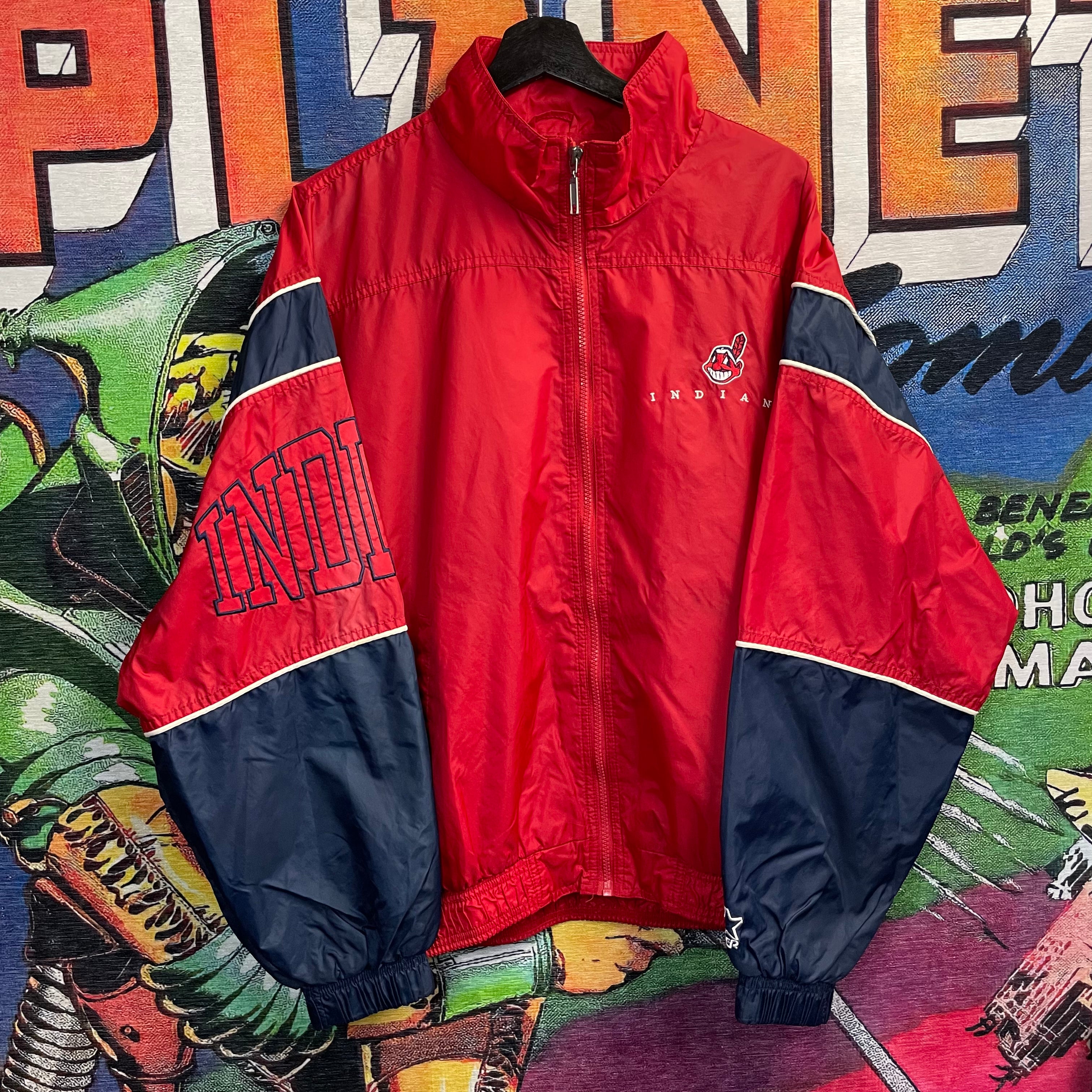 Gear for Sports Vintage Cleveland Indians Jacket/Windbreaker Size Large